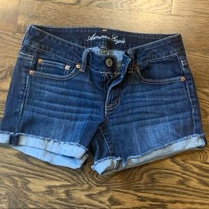 American Eagle Denim Cut-off shorts size 6